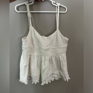 NWT - White Ruffle Crop Cami - Urban Outfitters - Women’s Small
